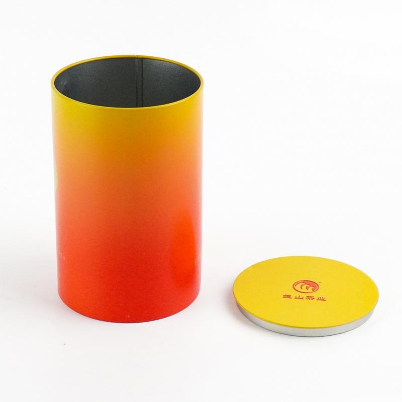 Cheap Food Tins With Lids Factory -Logo Design Round Shape Tea tin can TTC-028 – Jiayi detail pictures