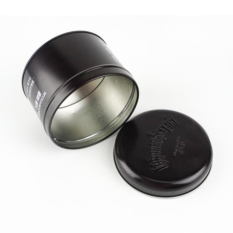 ODM Custom 200ml Tin Can Factories - Black Beverage OEM Emboss Logo Tea tin can TTC-035 – Jiayi detail pictures